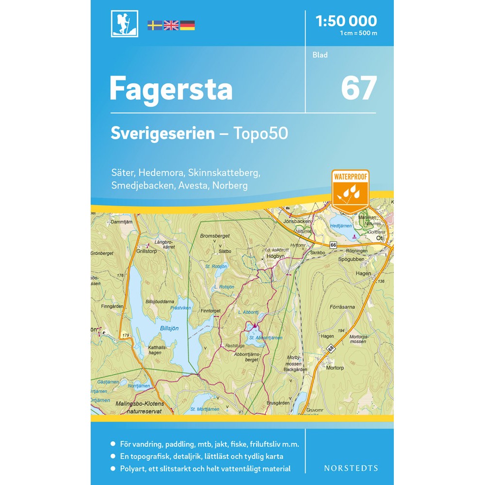 Köp 67 Fagersta Sverigeserien 1:50 000 med snabb leverans - Kartbutiken.se